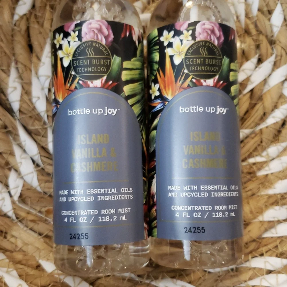 bottle up Joy Island Vanilla & Cashmere Concentrated Room Mist. Each 4 oz. - Picture 3 of 3